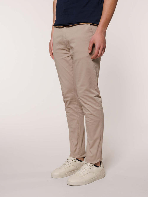 Pantaloni gabardina tasca America|Colore:Beige