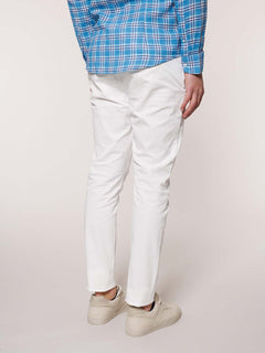 Pantaloni gabardina tasca America|Colore:Bianco