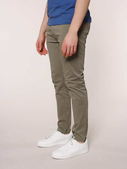 Pantaloni gabardina tasca America|Colore:Salvia