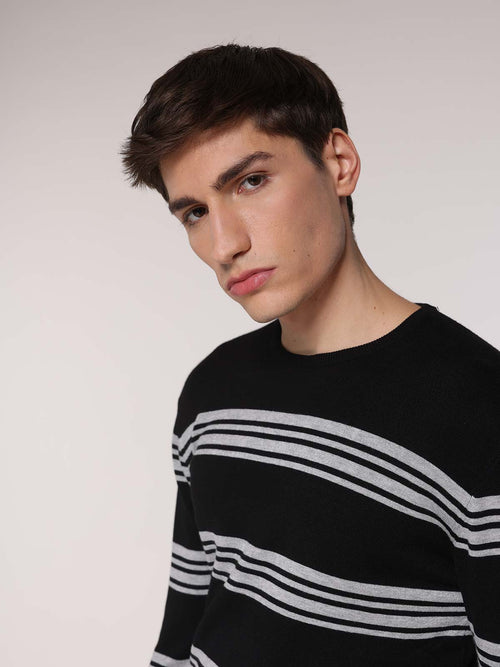 Maglia multi riga|Colore:Nero