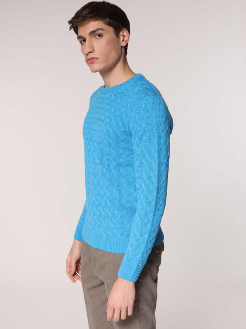 Maglia all Jacquard|Colore:Turchese