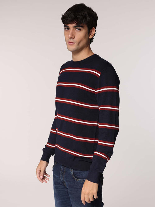 Maglia doppia riga|Colore:Blu