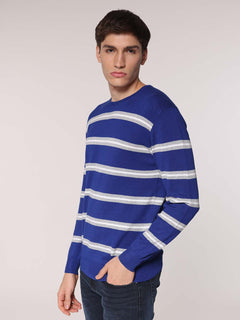 Maglia doppia riga|Colore:Royal