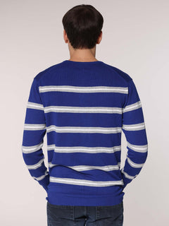 Maglia doppia riga|Colore:Royal