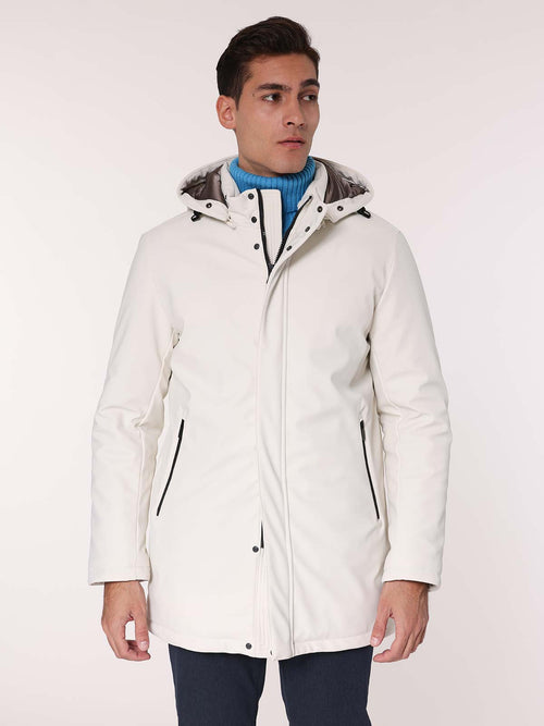 Trench in tessuto armaturato|Colore:Bianco