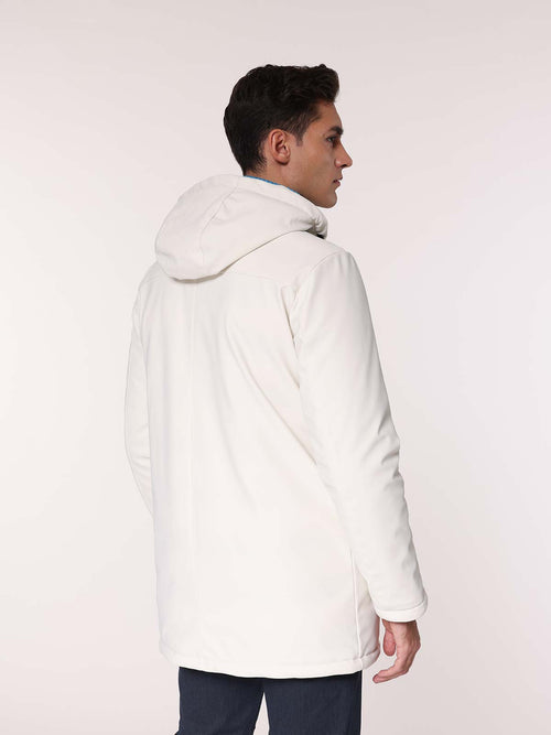 Trench in tessuto armaturato|Colore:Bianco