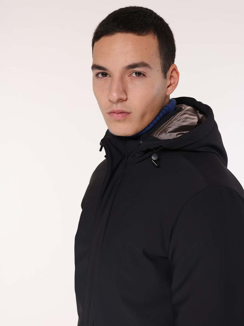 Trench in tessuto armaturato|Colore:Nero