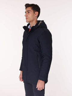 Trench in tessuto armaturato|Colore:Blu
