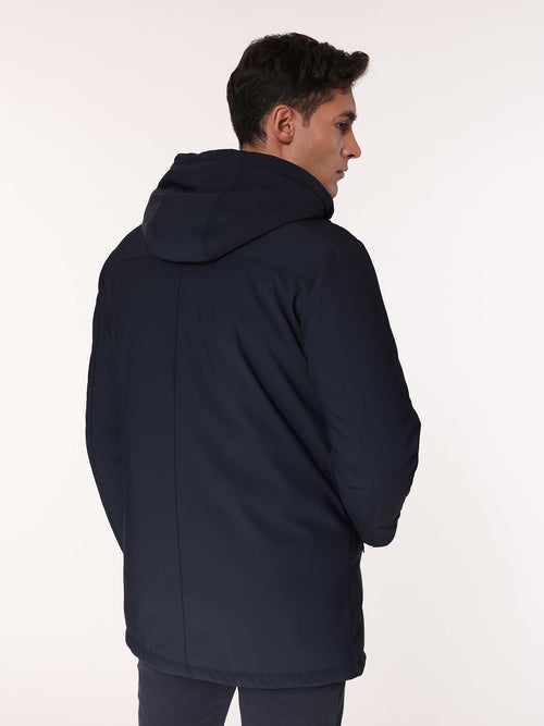 Trench in tessuto armaturato|Colore:Blu