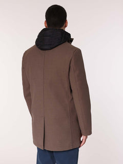 Cappotto con pettorina|Colore:Fango