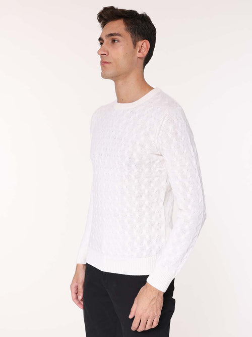 Maglia all Jacquard|Colore:Panna
