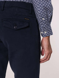Pantaloni tasca ribattuta|Colore:Blu